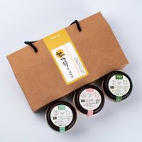 함초소금230 g+히말라야 핑크소금300g+녹차소금230g /소금선물세트