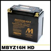 HD- 5AH MOTOBATT 모토뱃 모토배터리 AGM배터리 할리데이비슨 스포스터 계열 BMW 외 MBYZ16H 12V16