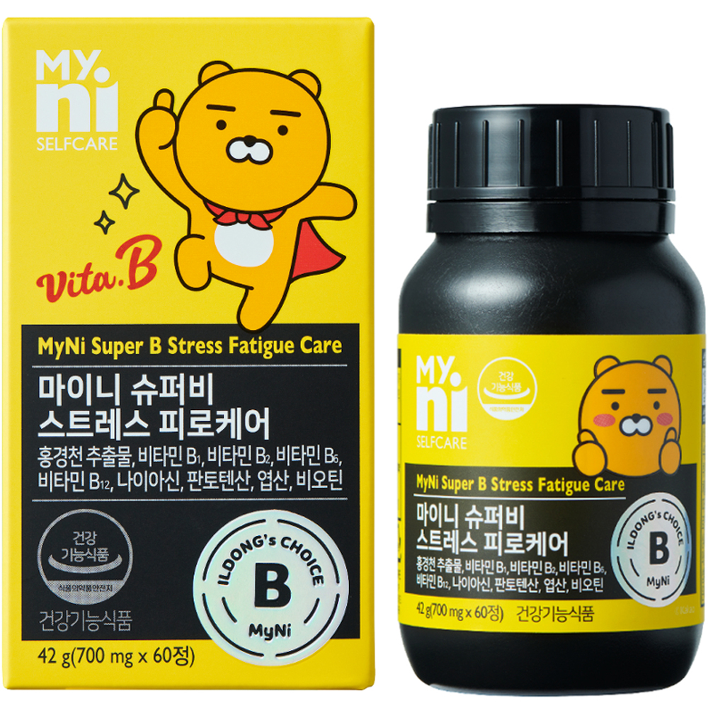 마이니 슈퍼비 <b>스트레스</b> 피로케어  60정  1개