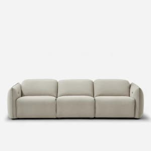 MVME 플로에 패브릭 리클라이너 소파 4인