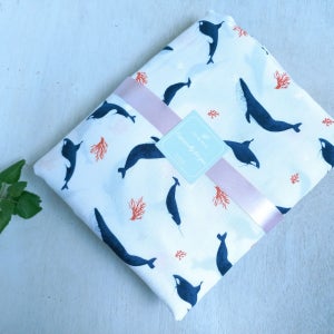 2겹 양면 풍기인견 이불 5-고래고래, 2%, by Anna