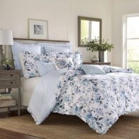 Laura Ashley Home Chloe Collection 럭셔리 프리미엄 울트라 소프트 이불 세트 가볍고 침구 홈데