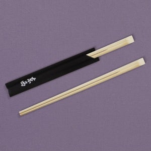 대나무젓가락 24cm 검정 반포장 KR