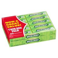 Wrigley’s DOUBLEMINT Chewing Gum 리글리 더블민트 츄잉 껌 5개입 x40개