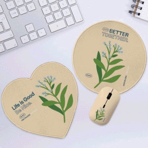 [TC] 트라이코지 디자인 무선 마우스 + 마우스 패드 세트[아트플라워] TC