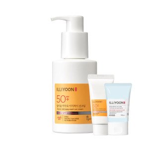 일리윤 저자극 이지워시 선크림 150ml + 저자극 이지워시 선크림 30ml + 세라마이드 아토수딩젤 30ml