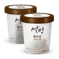 설빙 파인트 아이스크림 우유맛 2개