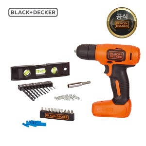 블랙앤데커 프로젝트 실속형 7.2V 무선 드릴 드라이버세트 EBDCD8HDPK