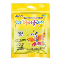 아모스 탱탱아이클레이-50g 야광노랑