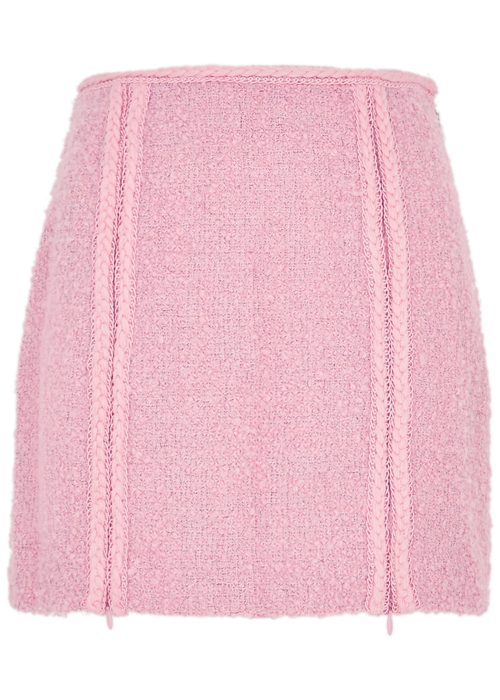 Lina pink bouclé mini skirt female