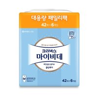 크리넥스 마이비데 클린케어 물티슈 리필 (42매*6입)