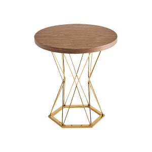 샤이니 핵사곤 골드 상담실 인테리어 원형 커피테이블800 H680