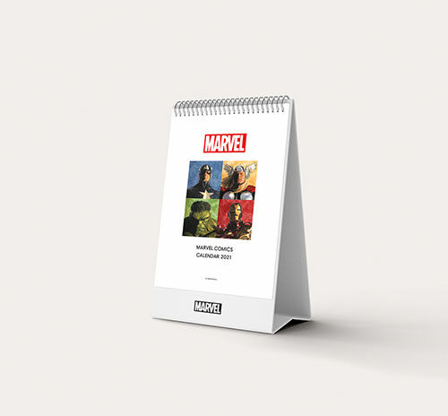 마블 코믹스 탁상 달력 2021 TIMELESS