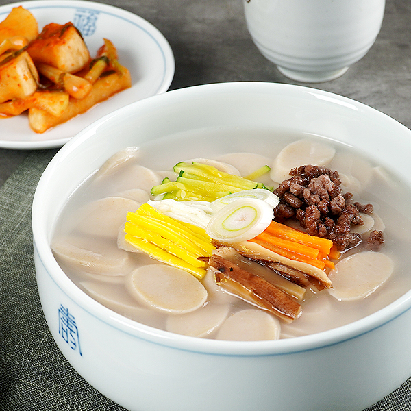 Brown Rice Tteokguk-tteok (Rice Cake Slices for Soup) 1kg x 3