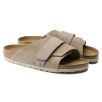 버켄스탁 교토 스웨이드 슬리퍼 타우페 BIRKENSTOCK Kyoto