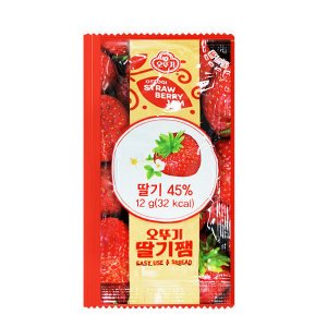 오뚜기 오뚜기 일회용 딸기쨈 12g (파우치)