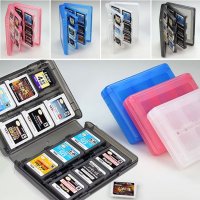 닌텐도 DS 3DS XL LL DSi MT 게임 카드 케이스 홀더 카트리지 박스  간편한 보관  블랙 블루 핑크 28 카드 용량