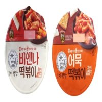 CJ제일제당 미정당 비엔나떡볶이 8개 어묵떡볶이 8개 즉석용기컵