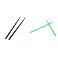 2 Pair 5A Drumsticks Nylon Stick For Drum Green