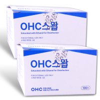 OHC 클린스왑 일회용알콜솜(알콜스왑) 100매x2세트  단품