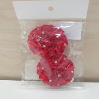 붐 FLOWER 여아구두 코사지 BM21005-RED