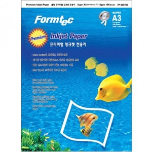 33300 폼텍 FP-30570S 프리미엄 잉크젯전용지 115g 1팩 (100매입) - SUPER A3 329x483mm