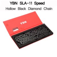 YBN SLA 자전거 체인 MTB 11 단 할로우 다이아몬드 산악 로드 자전거 체인 시마노 SRAM Campanolo 시스템용