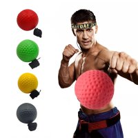 Boxing Speed Ball Head-mounted PU Punch Ball MMA Sanda Training Hand Eye Reaction Home Sandbag Muay