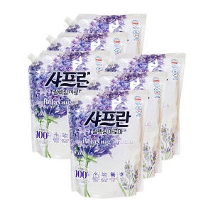 샤프란 엘지 샤프란 섬유유연제 릴렉싱 아로마 2.1L 6개