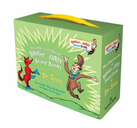 닥터수스 베스트 보드북 4종 (Green Box, CD미포함) (Fox in Socks; Mr. Brown Can Moo! Can You?; There’s a Wocket in My Pocket!; Dr. Seuss’s ABC)