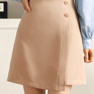 벨로나인 버튼 스커트