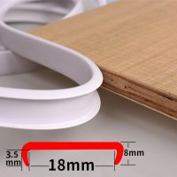 1M Self Adhesive pvc edge banding strip sealing tape U-shaped veneer sheets for Furniture Cabin