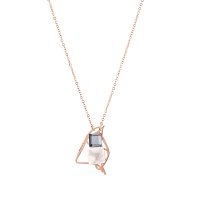 하지나 HAZINA Dancing Objet - No 15 Druzy Agate-Crystal Necklace