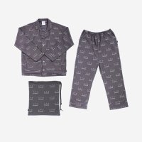 아이앱 스튜디오 앳 홈 파자마 세트 차콜 IAB Studio At Home Pajama Set Charcoal