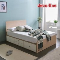 코넬 피카 일반 더블 수납 침대+양면매트 DKN077