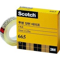 스카치 투명 양면테이프리필 665R 12mm 3M X635M