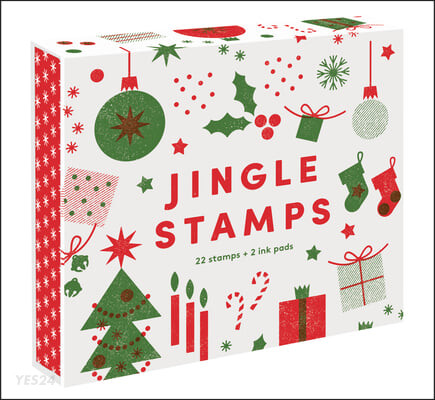 Jingle Stamps : 22 Stamps + 2 Ink Pads (스탬프 22개 + 잉크패드 2개 세트) (22 stamps + 2 ink pads)