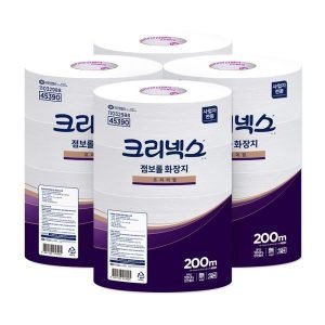 크리넥스 점보롤 화장지 200m 16롤 2겹 45390 대용량 업소용