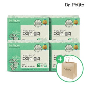 닥터파이토 [M][정상가 200,000원 단 하루 특가]닥터파이토 파이토블락 삼백초 추출물 4박스(40회분) 호흡기영양