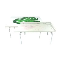 접이식 침대 테이블 나뭇잎그림 디자인밥상 작은사이즈