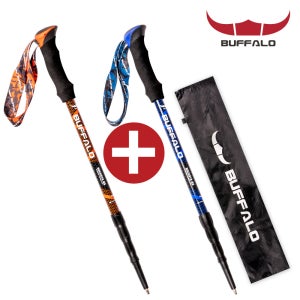 버팔로 락스타 4단 등산스틱 7075 2개1세트 케이스