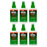 Repel 리펠 100 곤충 기피제 방충제 스프레이 4 fl oz (118ml) 6팩