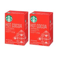 스타벅스 핫초코 코코아 파우더 가루 믹스 페퍼민트 28g 8스틱 2팩 Starbucks Hot Cocoa Peppermint 1세트