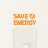 텐바이텐 save energy 동그라미속 전기 픽토그램 절전 절약 스위치스티커