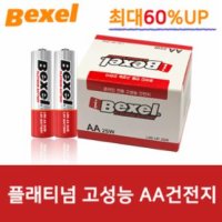 벡셀플래티넘AA 20알벌크 - 벡셀 플래티넘 고성능 알카라인 AA AAA 건전지