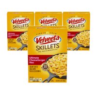 크래프트하인즈 벨베타 Velveeta 벨비타 Skillets 스킬렛 크림 치즈버거 맥 원팬 요리 364g 4팩