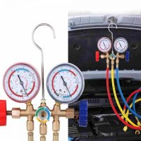 냉동공조 에어컨설치자재 진공에어컨 자동차 냉매 매니폴드 진공 게이지 R410