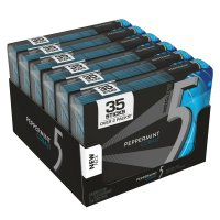 파이브껌 페퍼민트 코발트 무설탕 껌 5 Gum 35스틱 x6