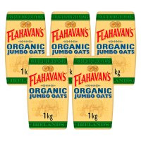 Flahavans Porridge Oats 플라하반 오가닉 포리지 점보 오트밀 1kg 5팩