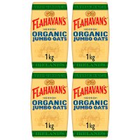 Flahavans Porridge Oats 플라하반 오가닉 포리지 점보 오트밀 1kg 4팩